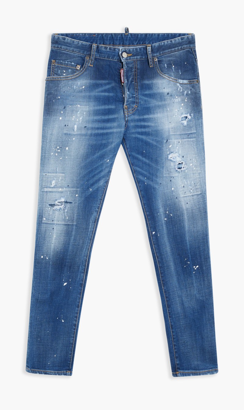 

Dsquared2 Blue Retro 5 Pocket Pants for Men | The Deal Outlet