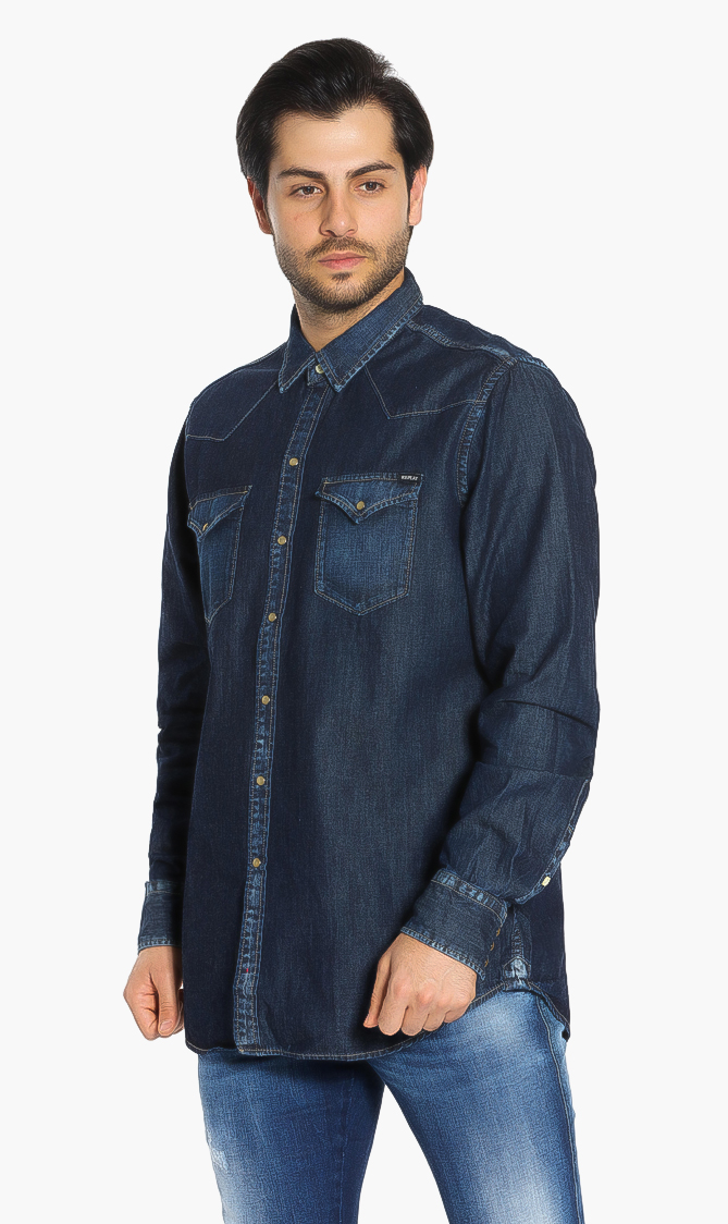 

Replay Faded Denim Shirt