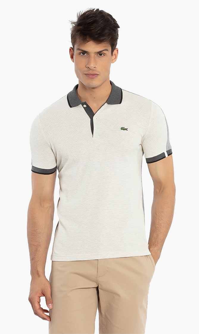 

LACOSTE Slim Fit Colorblock Cotton Knit Polo Shirt