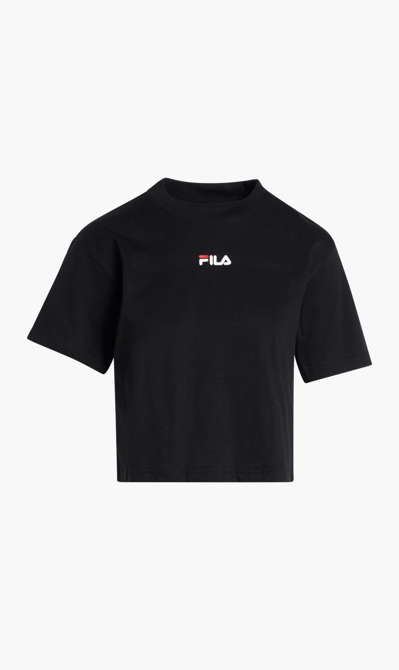 

Fila Black Croped Box Line Tee for Women | The Deal Outlet