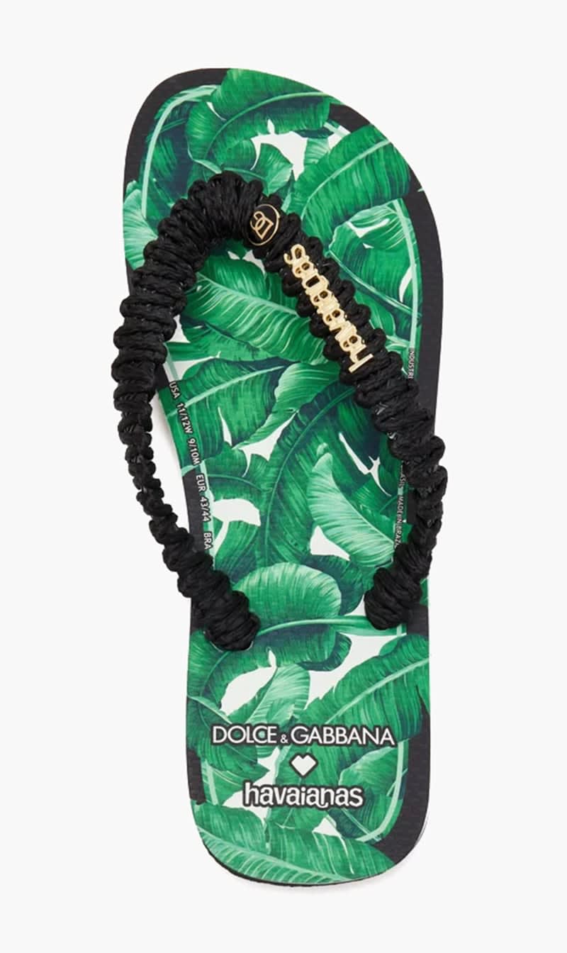 

Havaianas Black Banana Leaf Flip Flops for Women | The Deal Outlet