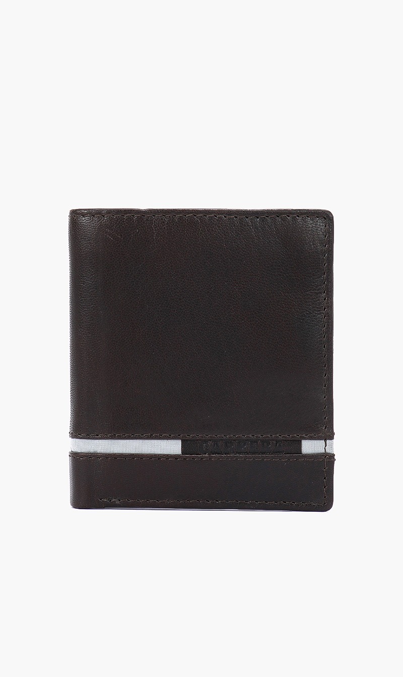 

Engraved Logo Bi-fold Wallet, Brown