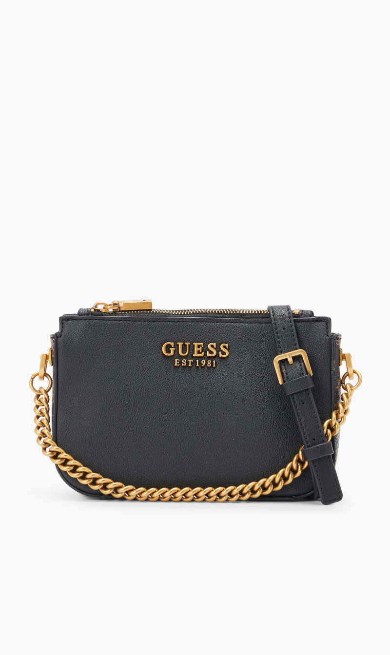 

Guess fynna mini status crossbody | the deal outlet, Black