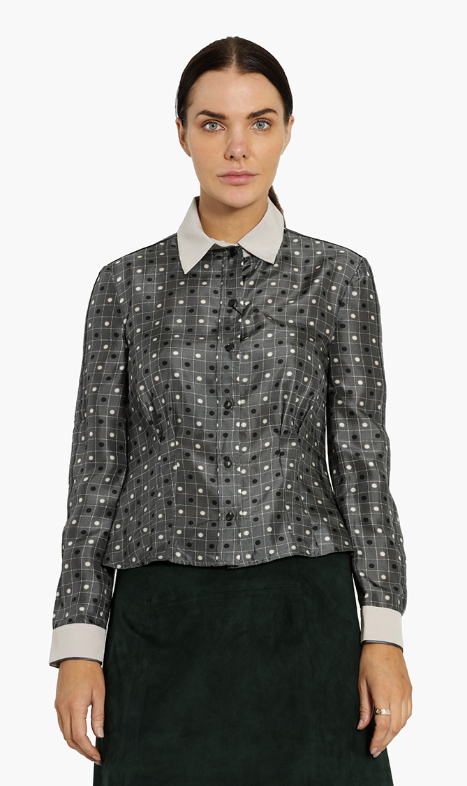 

Polka Dots Long Sleeves Shirt