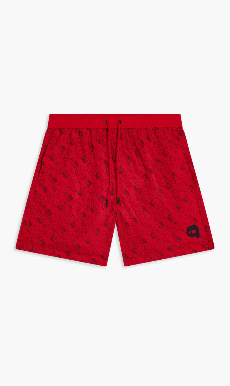 

Karl Lagerfeld Red Ikonik 2.0 Boardshorts for Men | The Deal Outlet