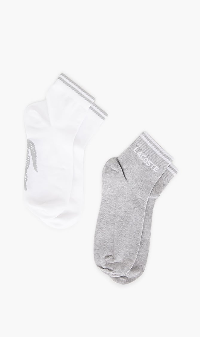 

2 Pack Tennis Low-cut Socks, Multi-color