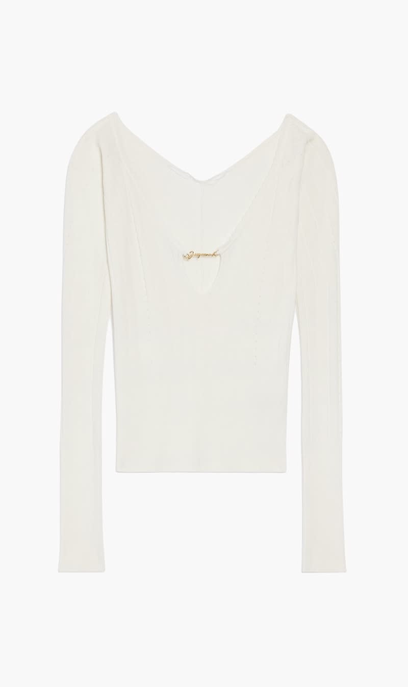 

Jacquemus Beige Le Haut Pralu Sweater for Women | The Deal Outlet