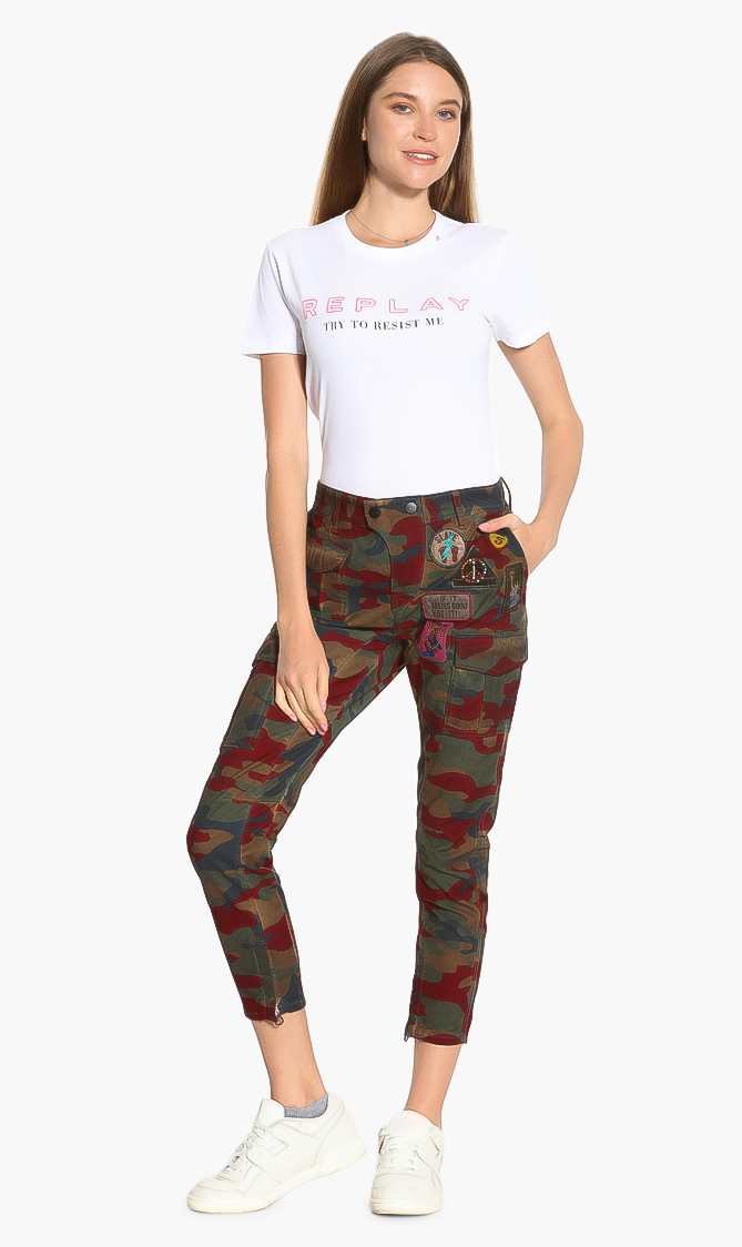 

Replay Patched Camo Cargo Pants