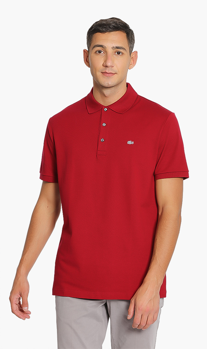 

LACOSTE Solid Square Slim Fit Polo