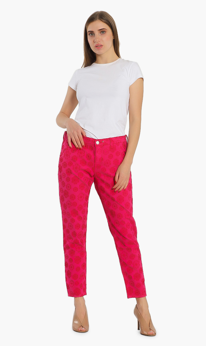

Alexia Openworks Tailored Pants, Pink