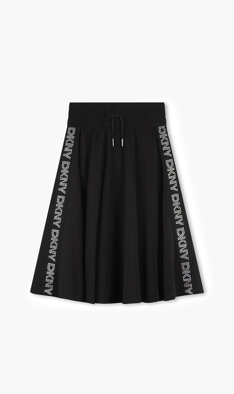 

Dkny Black Logo Chiffon Skirt for Girls | The Deal Outlet