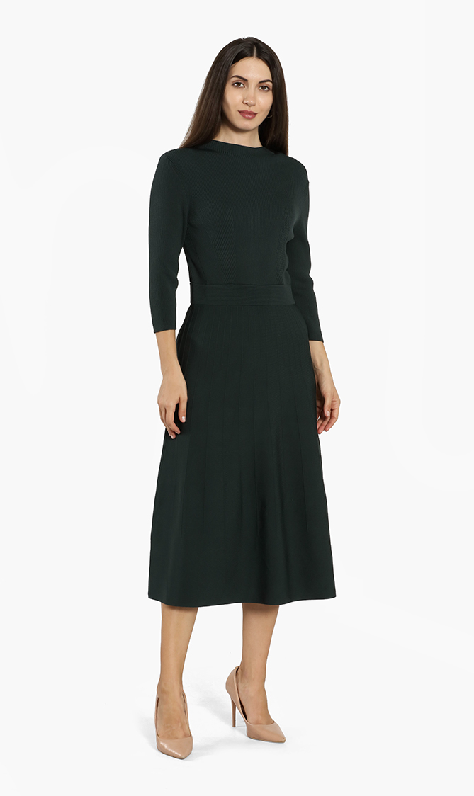 

Ted Baker Franeyy High-neck Knitted Midi Dress