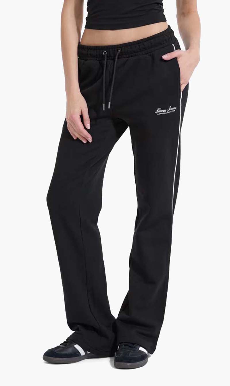 

Guess Black Logo Track Pants for Women