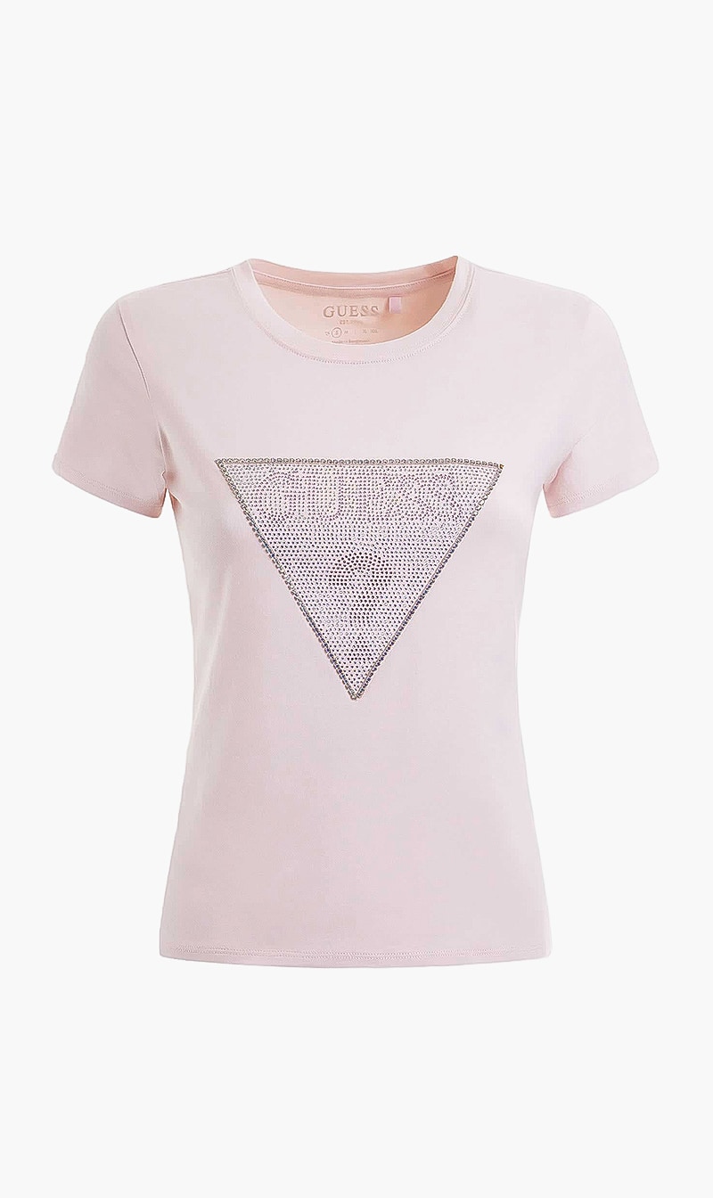 

Guess Pink Logo Short Sleeves Tshirt for Women | The Deal Outlet