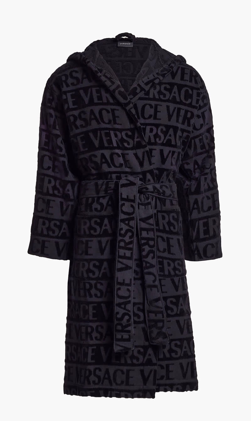 

Versace Black All Over Bath Robe | The Deal Outlet