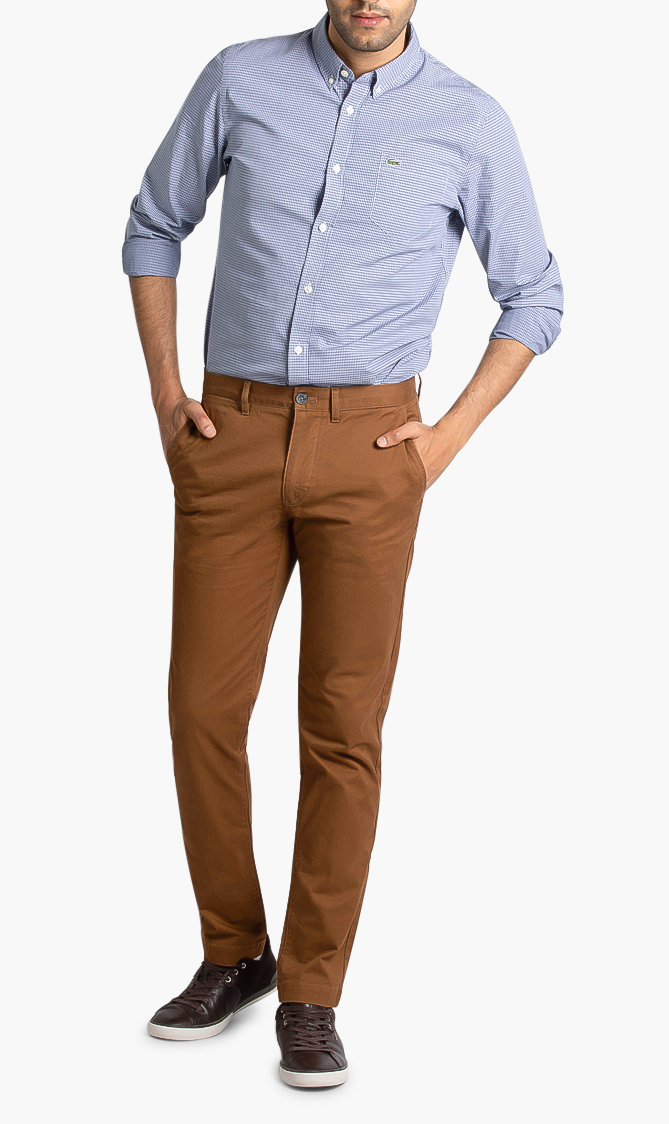 

Lacoste Slim Fit Stretch Gabardine Chino Pants