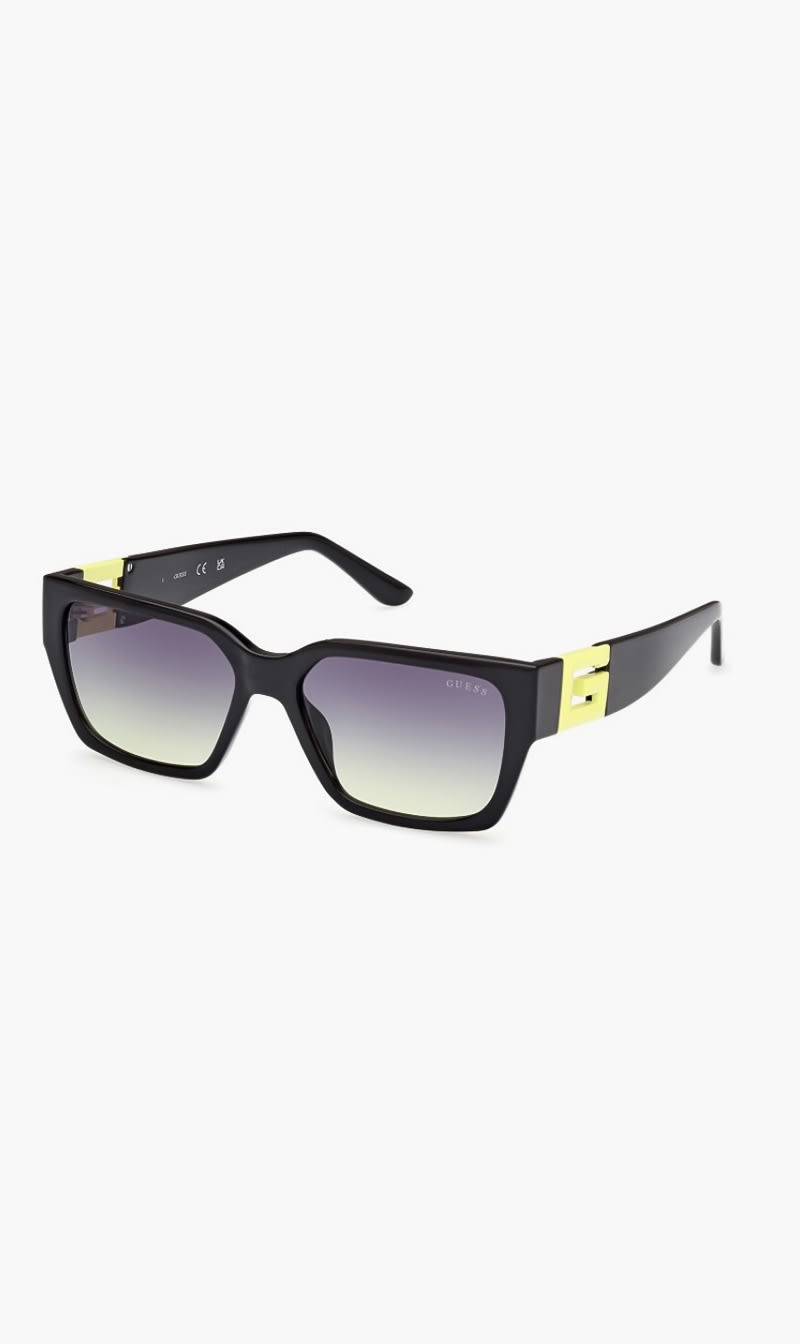 

Guess Yellow Injected Sun Glasses - Square - Yellowother Gradient Smoke | The Deal Outlet