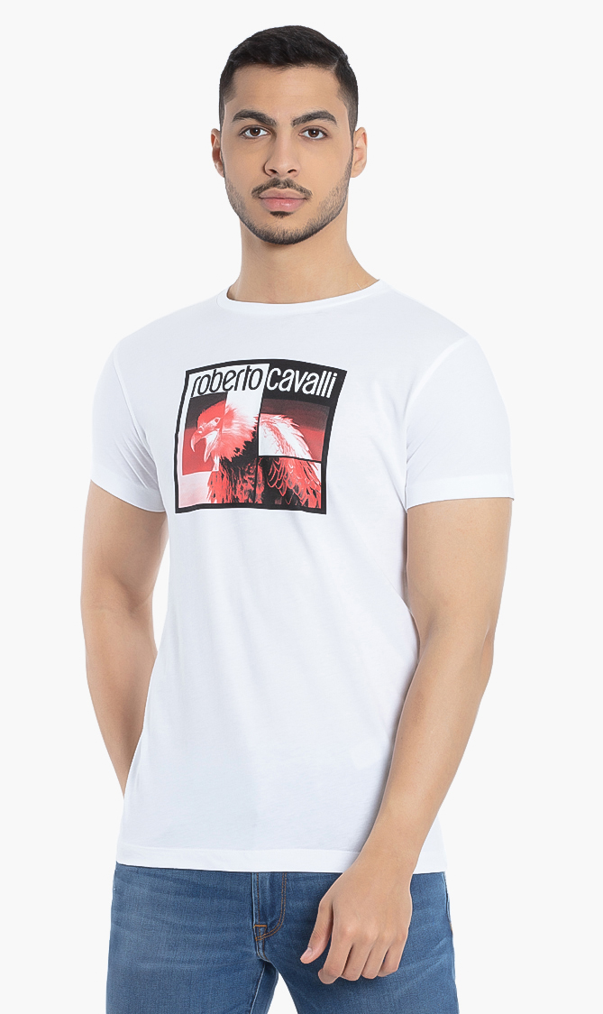 

ROBERTO CAVALLI Eagle Photo Print T-shirt