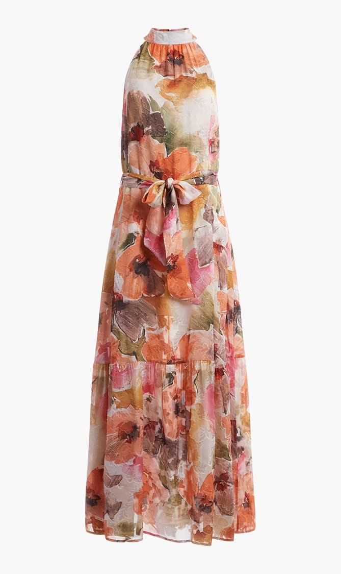 

Guess Multi-color Katia Maxi Dress With Halter Neckline for Women | The Deal Outlet