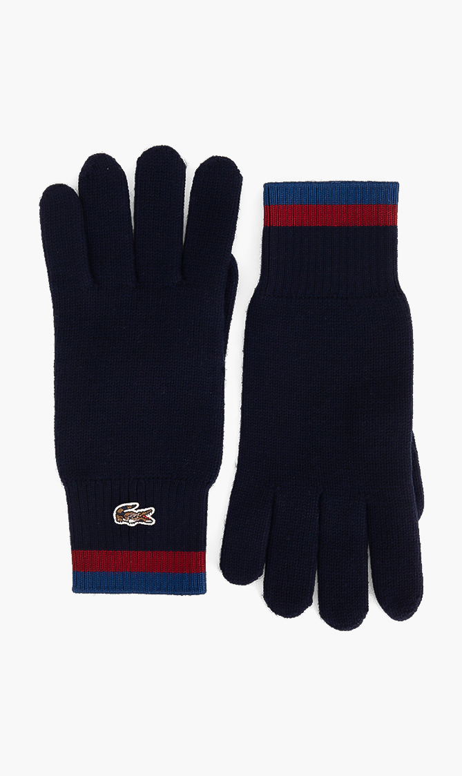 

Lacoste Stripe Trim Wool Gloves