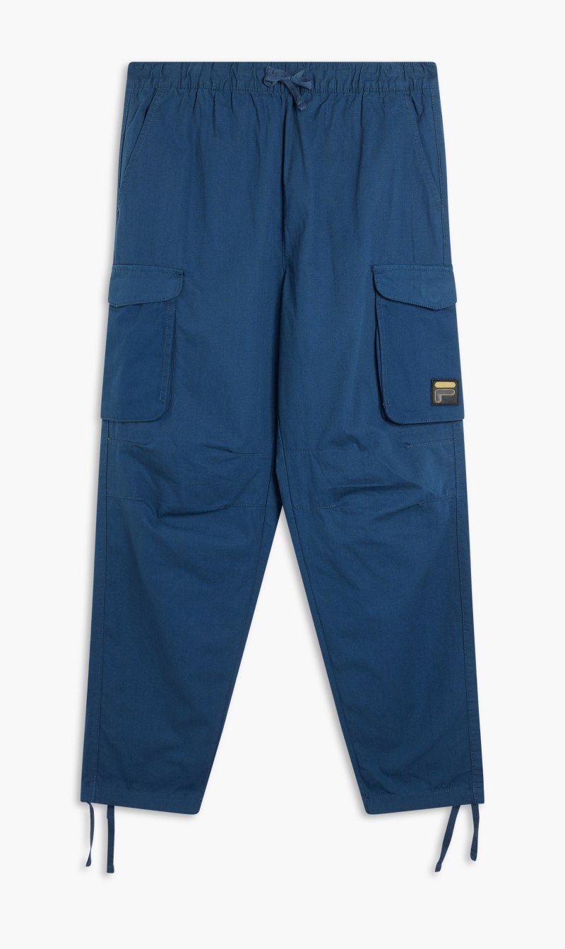 

Fila Blue Cotton Cargo Track Pant for Men | The Deal Outlet