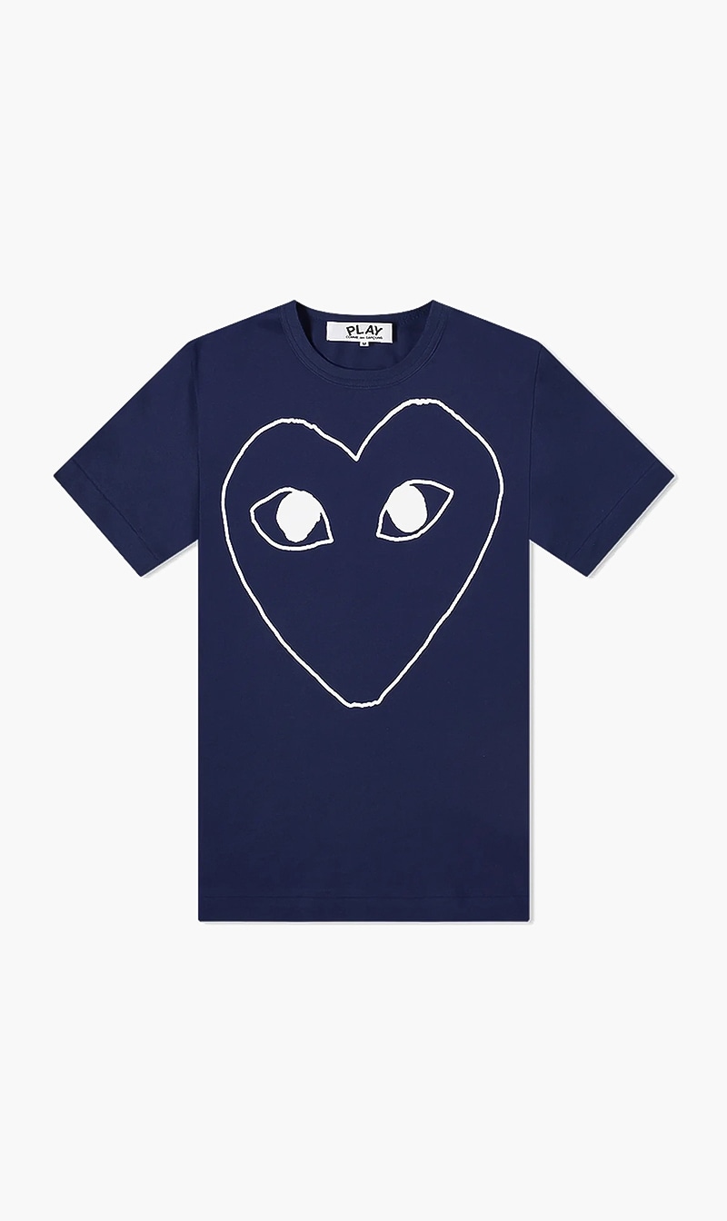 

Oversized Heart Short Sleeve T-shirt, Blue