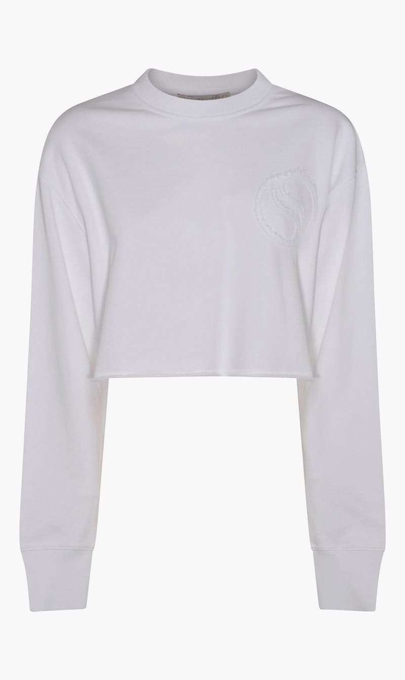 

Stella Mc Cartney White Cotton Sweatshirt for Women | The Deal Outlet