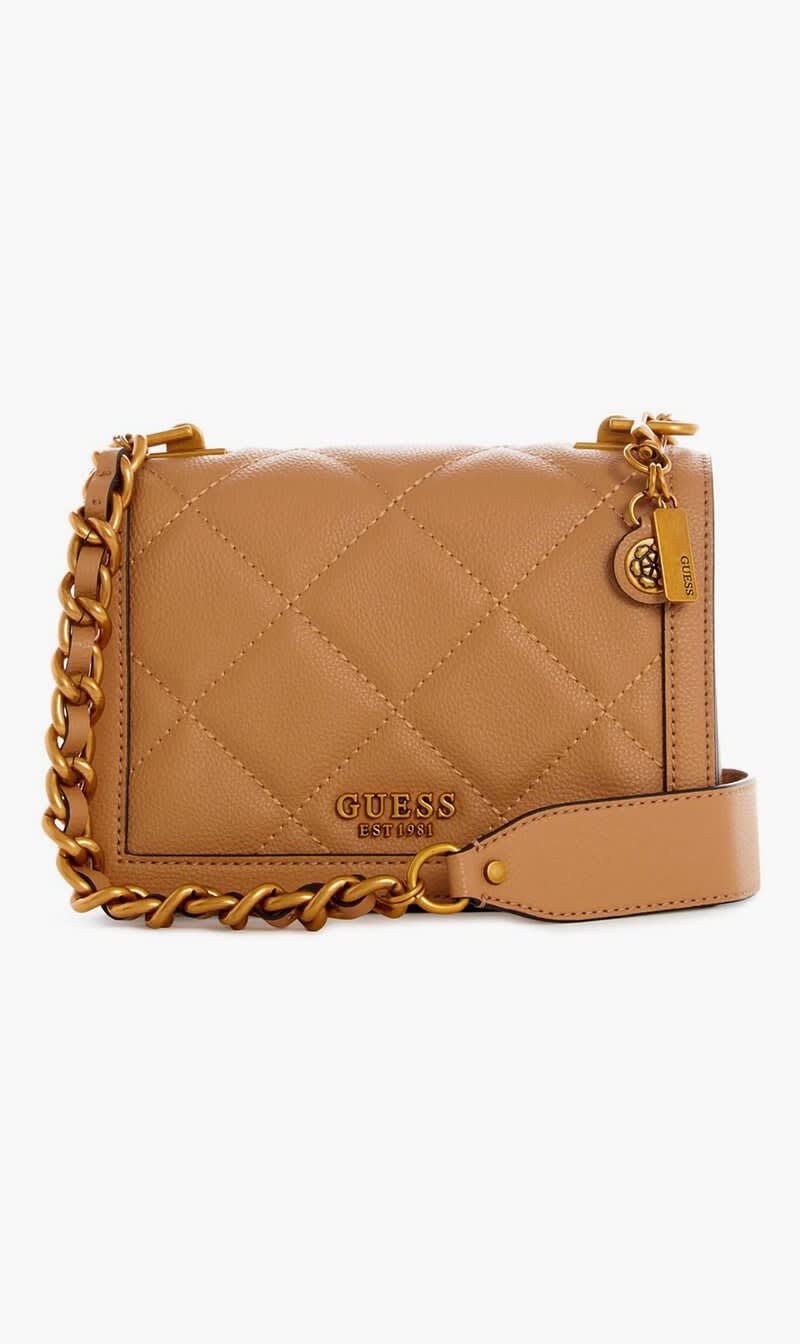 

Guess Beige Abey Crossbody Flap/beige for Women | The Deal Outlet
