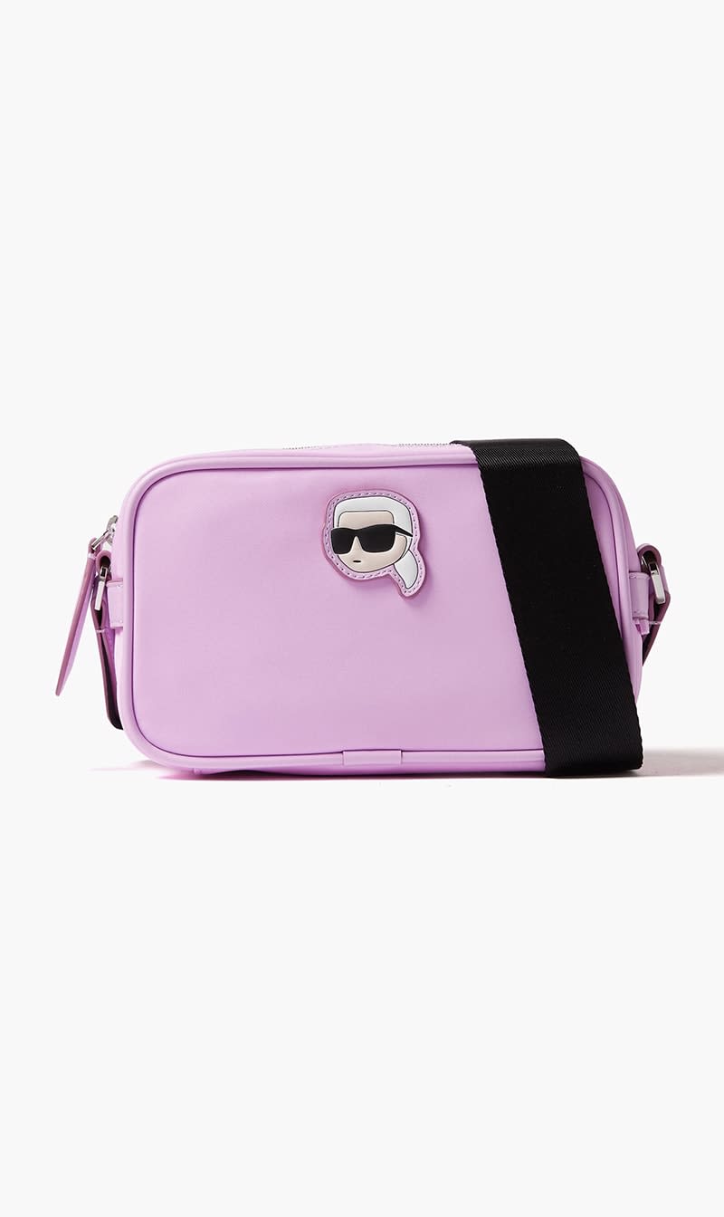 

Karl Lagerfeld Purple Ikonik Camera Bag for Women | The Deal Outlet