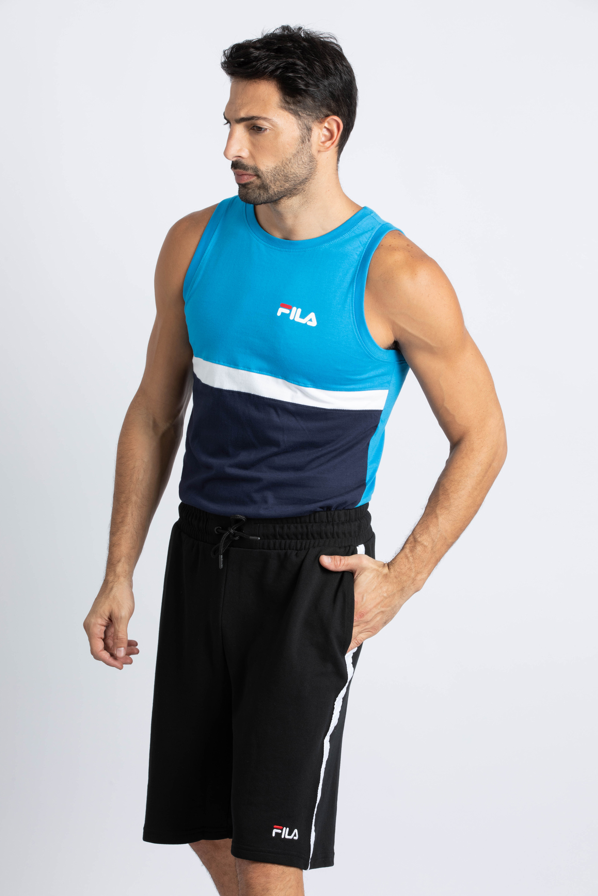 

Fila Logo Tapelong Fleece Shorts