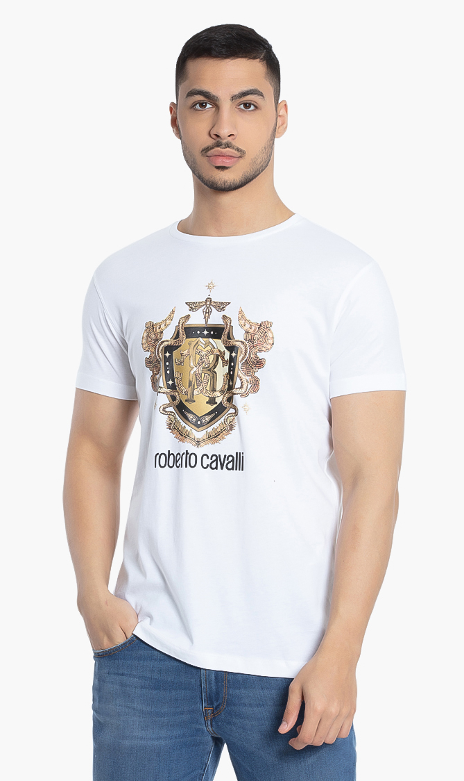 

Roberto Cavalli Printed Cotton T-shirt