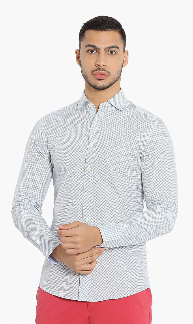 

Hackett London All Over H Print Kent Slim Fit Shirt