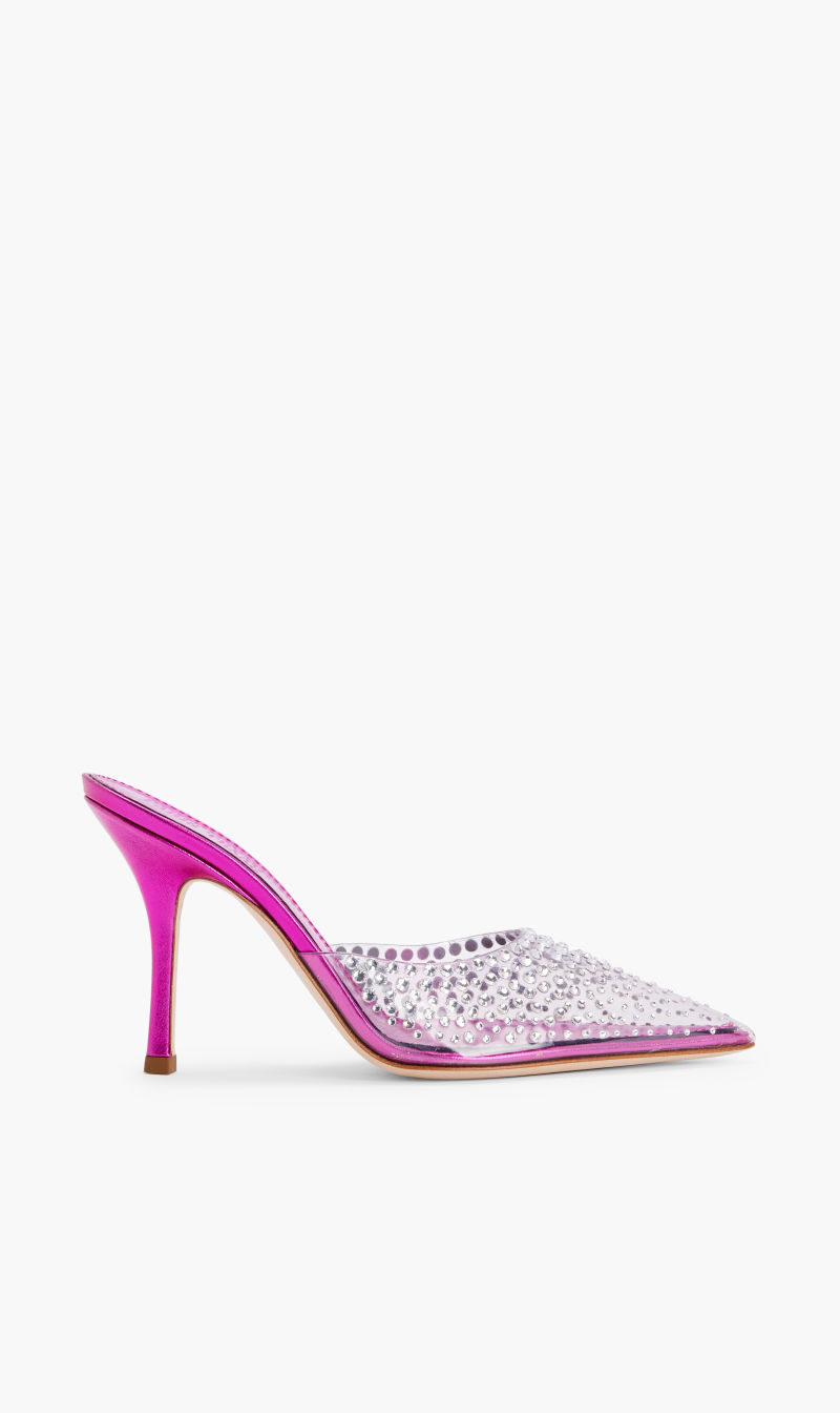 

Paris Texas Pink Holly Huda Pvc Mule for Women | The Deal Outlet