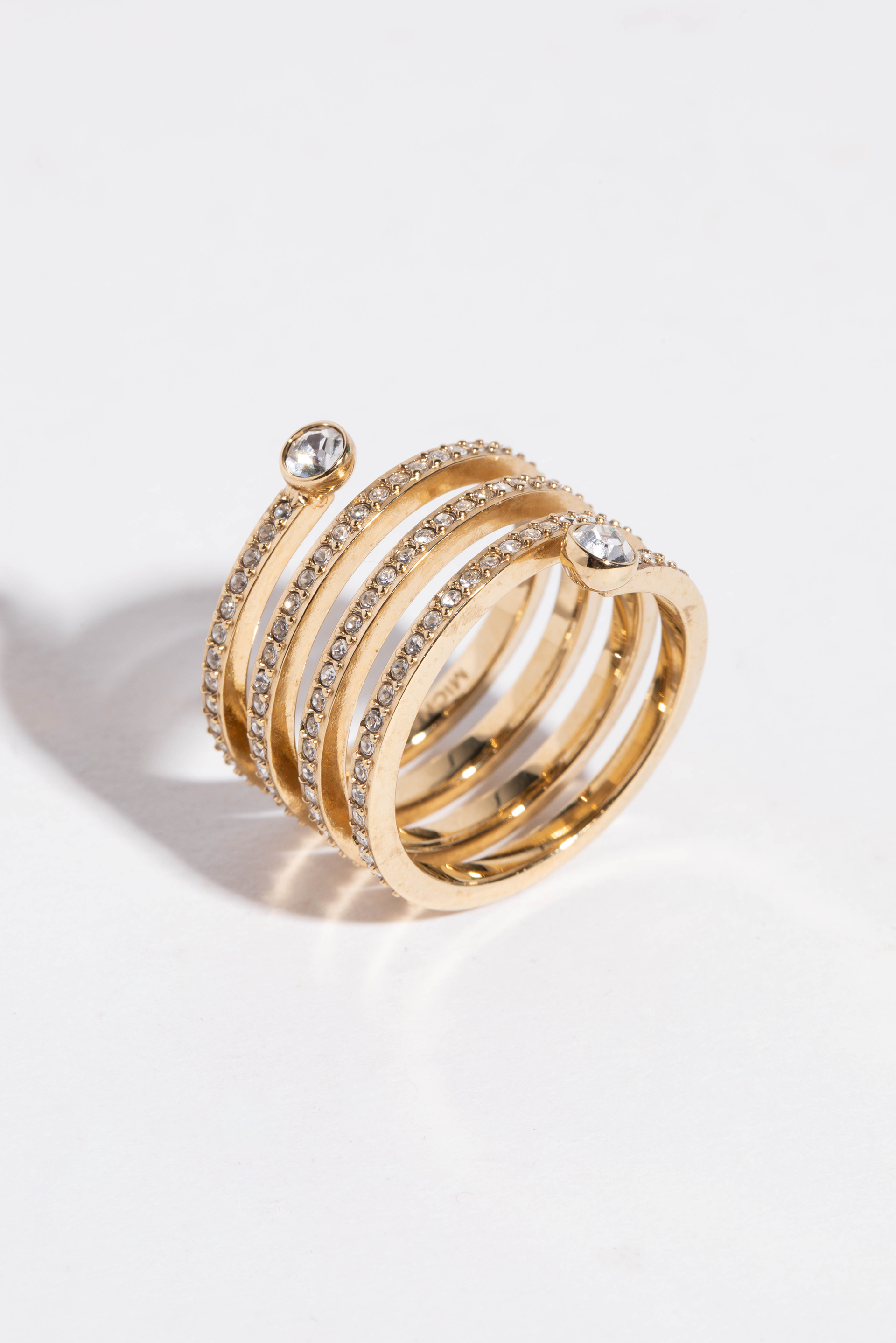 

Michael Kors 4 Strand Spiral Gold Ring