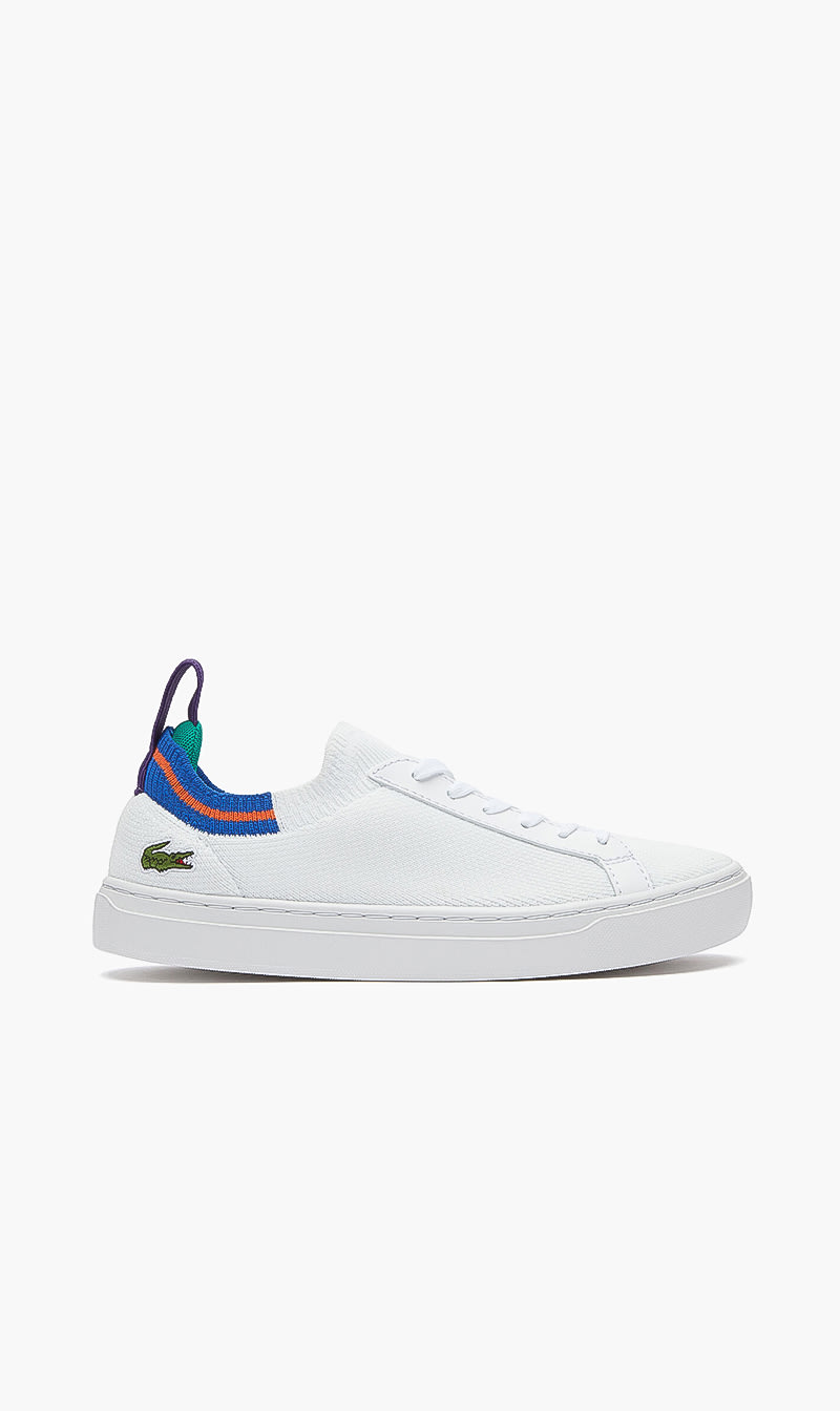 

Lacoste White Textile Lace Sneakers for Women | The Deal Outlet