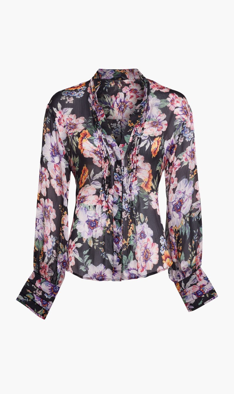 

Guess Multi-color Monica Chiffon Top for Women | The Deal Outlet