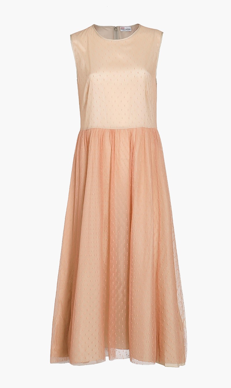 

Red Valentino Pleated Long Dress