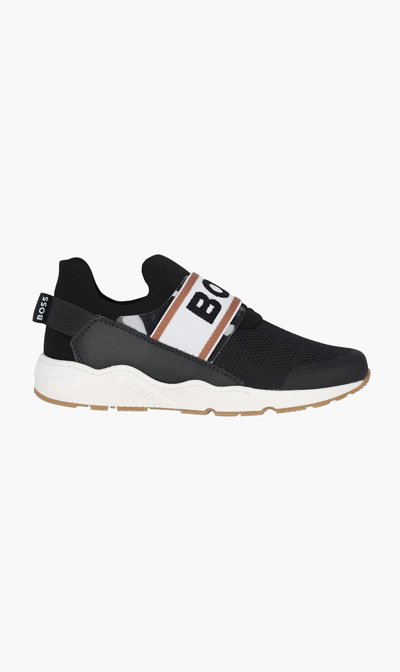 Boss Black Logo Sneakers for Boys