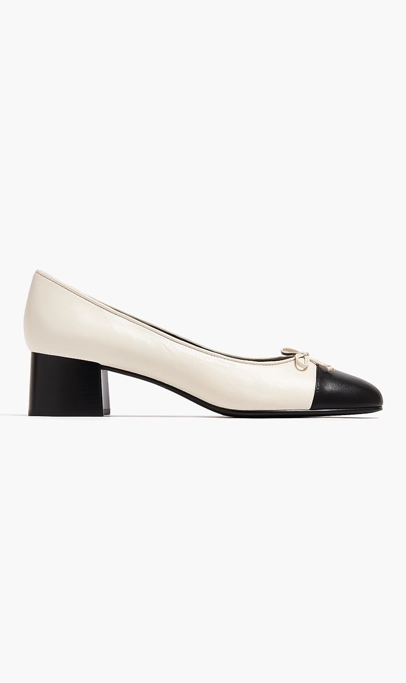 

Tory Burch Beige Cap-toe Pump 45mm for Women | The Deal Outlet