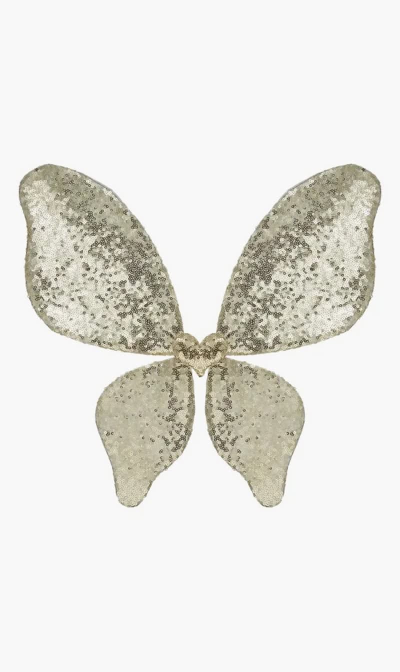 

Mimi & Lula Gold Sparkle Sequin Wings for Girls | The Deal Outlet