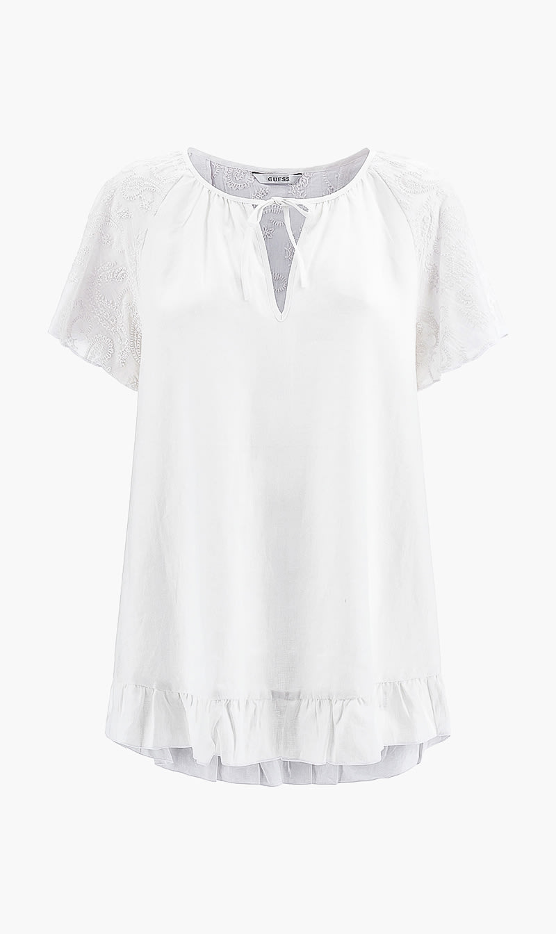 

Amika Tunic Top, White