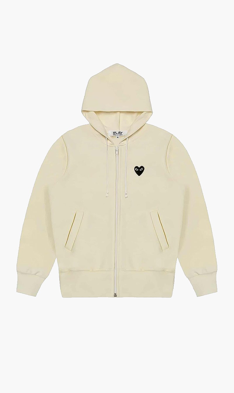 

Play Hooded Sweatshirt With Oversized Heart, Beige