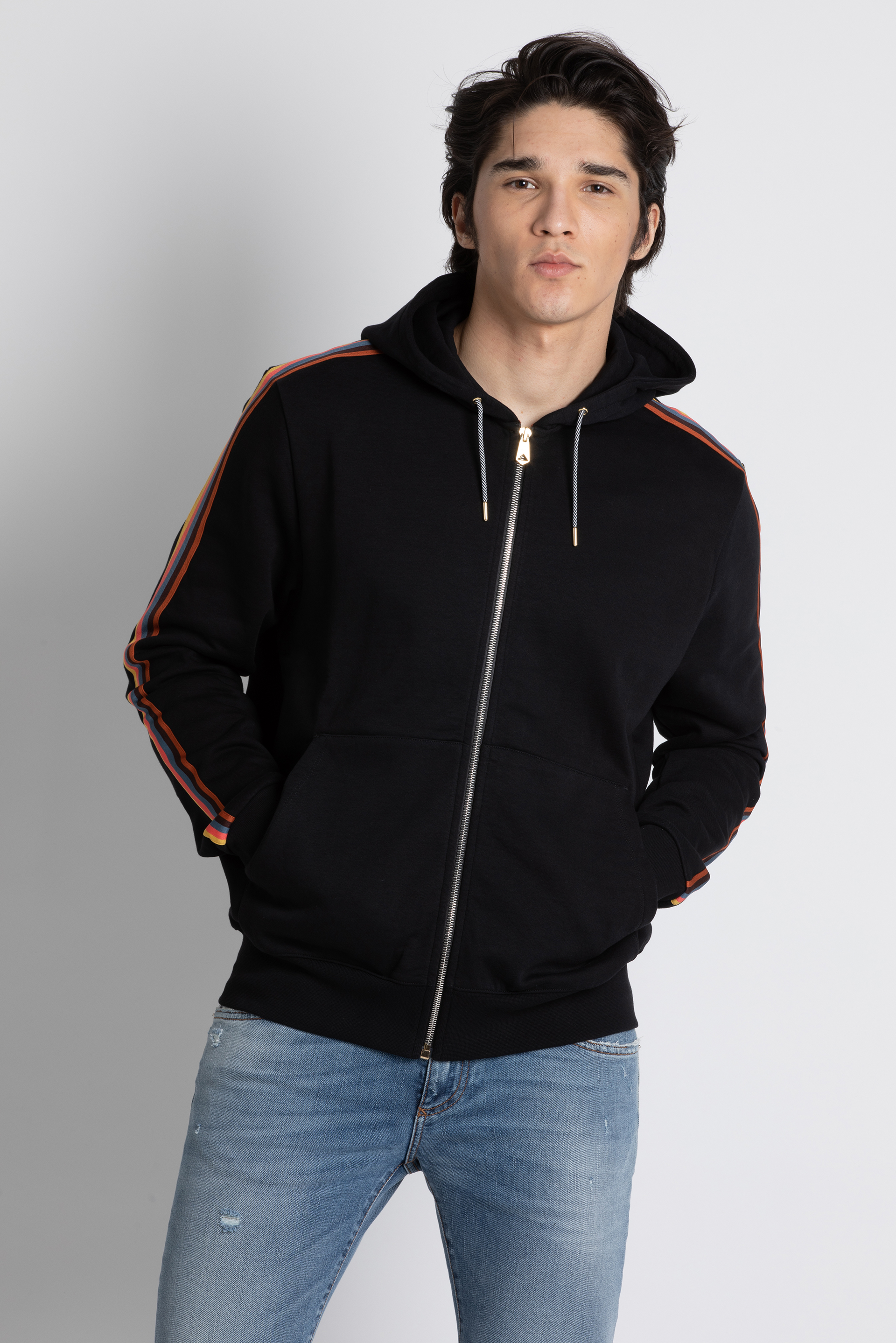 

Paul Smith Zip Through Taped Seam Hoodie