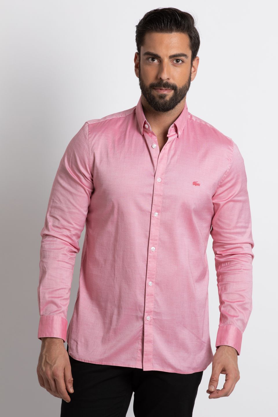 

Lacoste Slim Fit Stretch Cotton Pinpoint Shirt