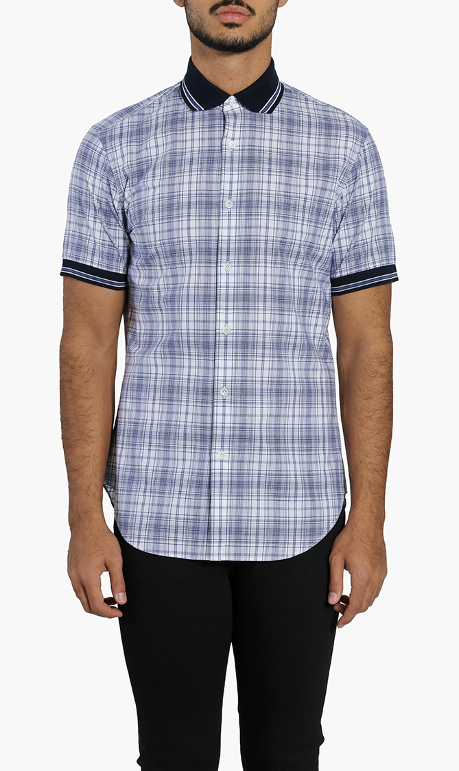 

Checked Short Sleeves Shirt
