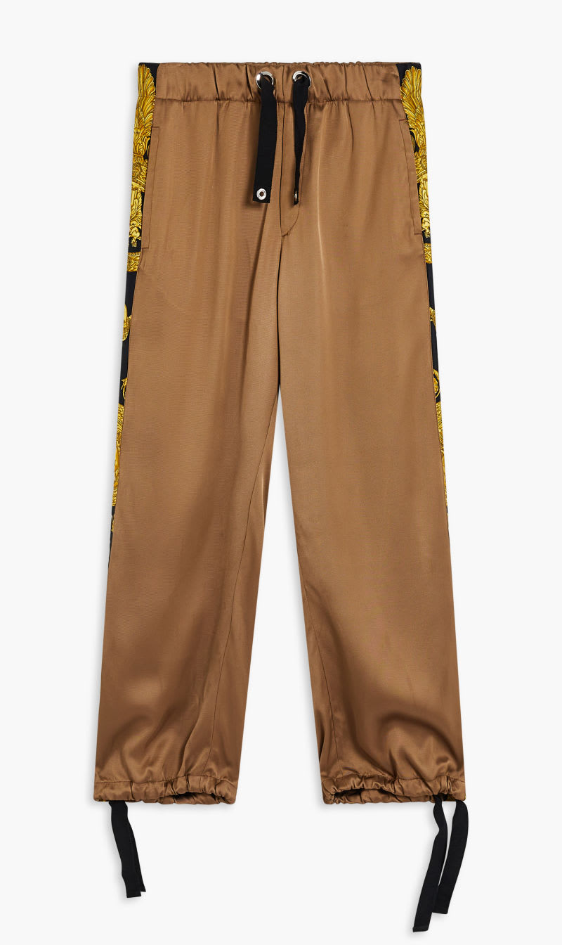 

Versace Black Informal Pant Technical Fabrics Combo Heritage Print + Solid for Men | The Deal Outlet