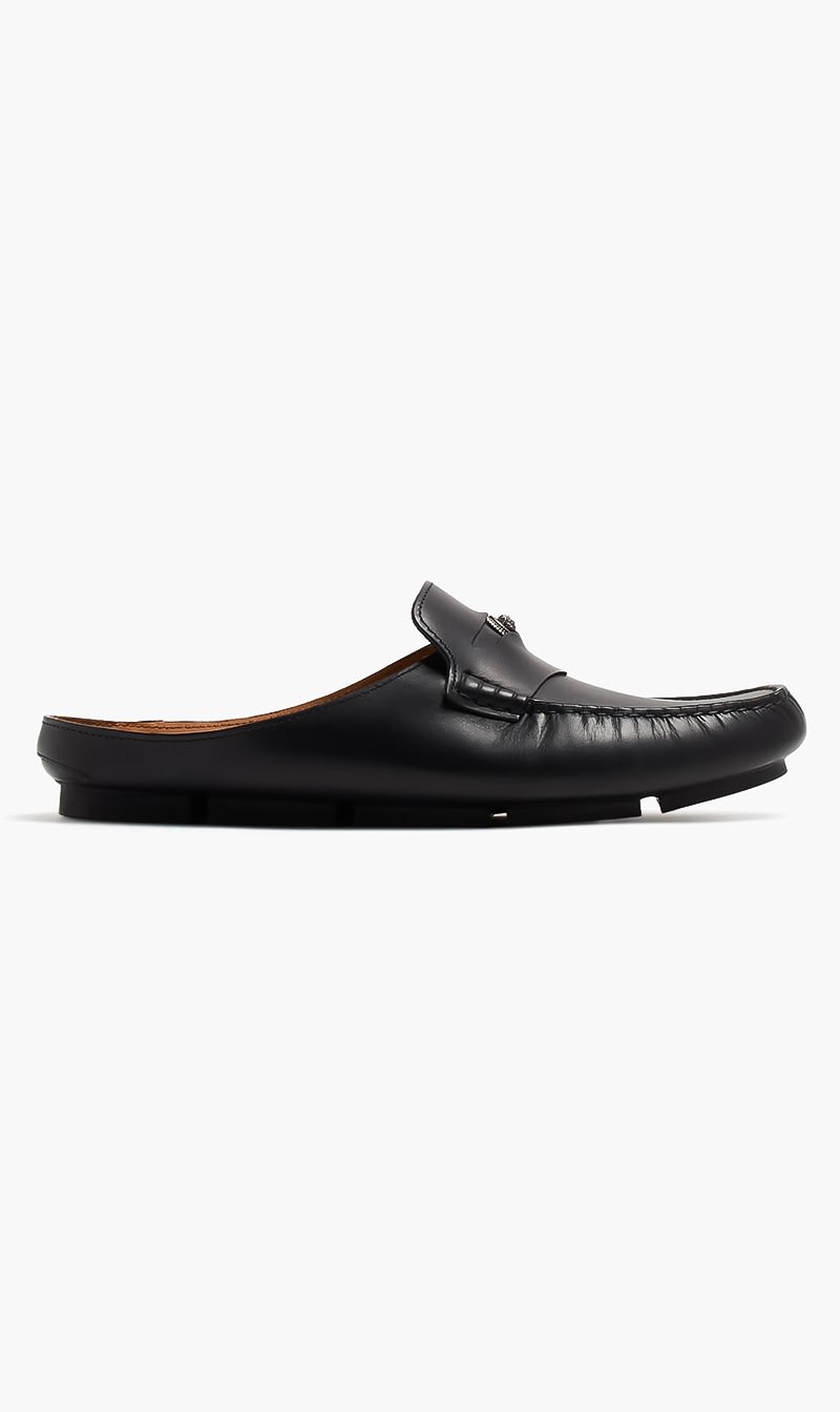 

Versace Black Medusa Biggie Driver Mules for Men | The Deal Outlet
