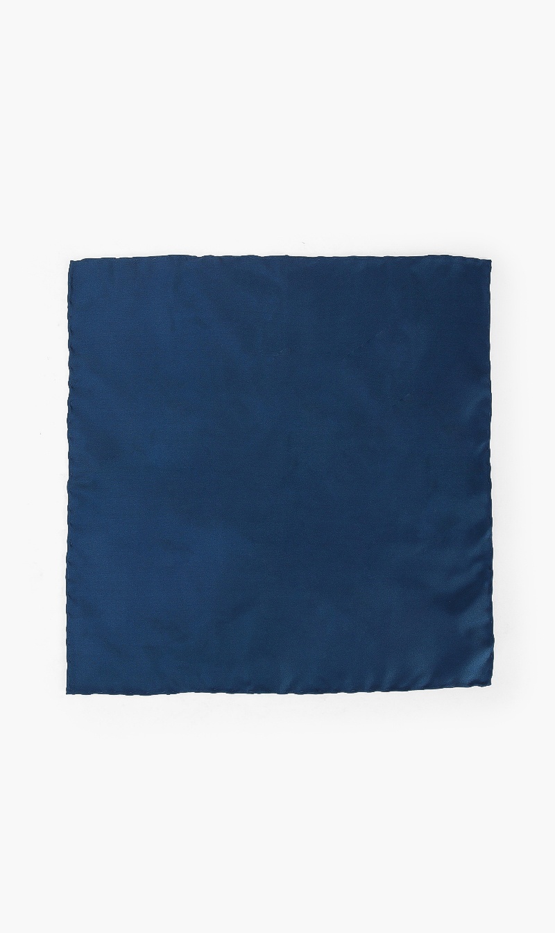

Plain Pocket Square, Blue
