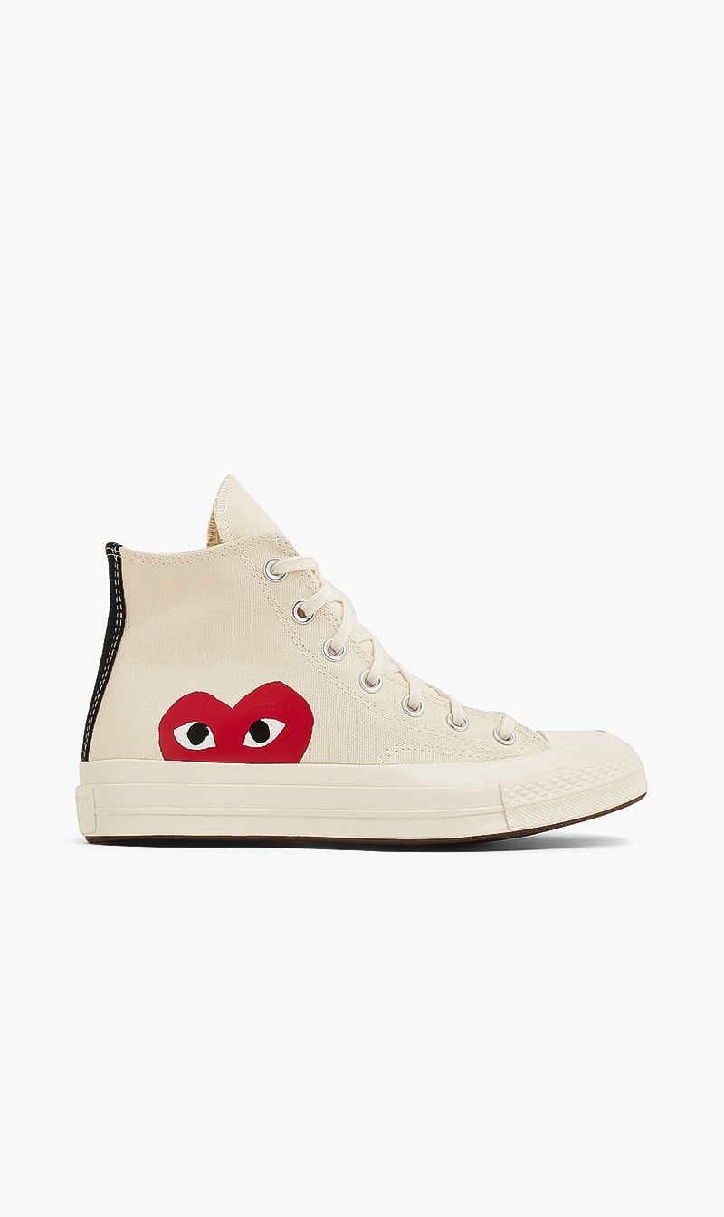

Play X Converse All Star High-top Sneakers, White