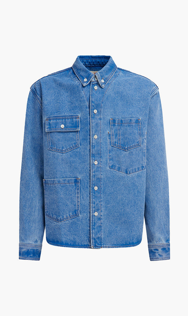 

Marni Blue Denim Shirt for Men | The Deal Outlet